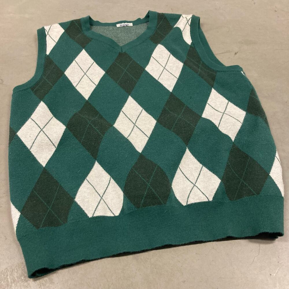 Y2K patterned sweater vest